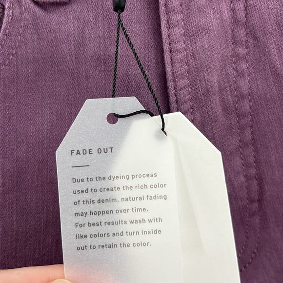 Universal Standard Women's Etta High Waist Ankle Straight Leg Jeans - Purple 00 - Picture 4 of 8